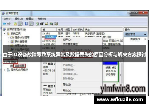 由于IO设备故障导致系统异常及数据丢失的原因分析与解决方案探讨